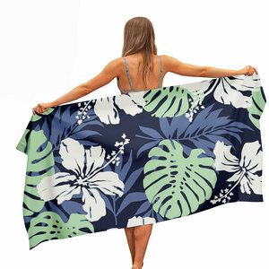Wholesale <b>Luxury</b> Brand Design Recycled Material Sustainable Drop Shipping <b>Beach</b> Custom <b>Towel</b> with logo Custom Print - Product Image 3