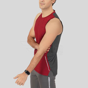 Camiseta sin Mangas para Hombre, Fabricación en Pakistán, Venta Caliente, Impresión Personalizada, Calidad Superior - Product Image 4