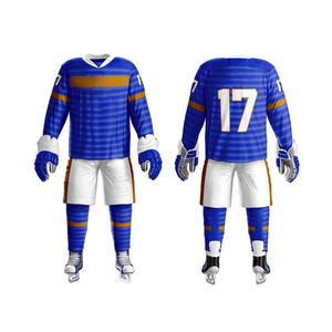 Uniformes de hockey sur glace professionnels, uniformes de hockey sur glace européens et américains, tissu en maille - Product Image 1