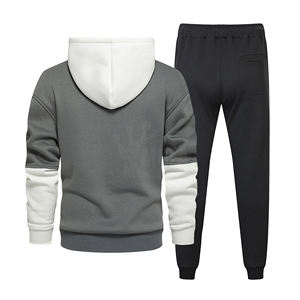 ชุดวอร์มกีฬาผู้ชายดีไซน์ล่าสุดปี 2025 ระบายอากาศได้ดี แห้งเร็ว ซับในผ้าฟลีซ เอวยางยืด สำหรับฤดูใบไม้ร่วงและฤดูหนาว ชุดสำหรับผู้ใหญ่ ผ้าฝ้าย 100% - Product Image 6