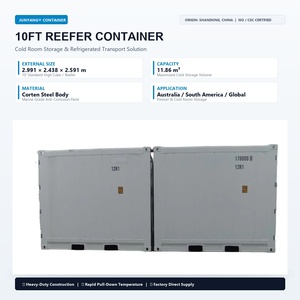 Conteneur frigorifique maritime Junyang, conteneur frigorifique de 10 pieds et 20 pieds avec unité de réfrigération, certifié ISO9001 - Product Image 5