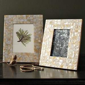 Premium Handcrafted <b>Mother</b> <b>of</b> <b>Pearl</b> <b>Photo</b> <b>Frame</b> with Customized Logo for Shell Design for Tabletop Display - Product Image 1