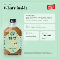 Latte froid prêt à boire, café glacé 190 ml, bouteille en verre, café Arabica, lait sans lactose, sans sucre ajouté, 12 bouteilles