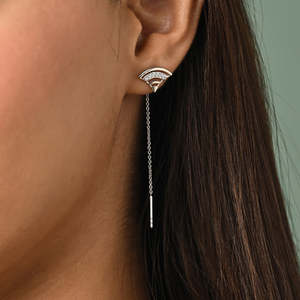 NOVAMART Fine Geometric Drop <b>Earrings</b>-925 Sterling Silver <b>Threader</b> <b>Earrings</b> Wholesale Export - Product Image 4