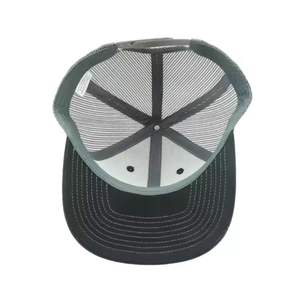 Wholesale 6 Panels Trucker Hat Waterproof Lightweight Mesh <b>Back</b> Caps Custom Design Embroidery Logo <b>Patch</b> Low Tax Vietnam Factory - Product Image 6