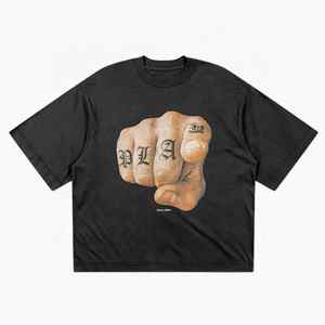 Custom Logo <b>Cropped</b> Men's 100% Cotton Oversized <b>T</b>-<b>Shirt</b> High Street Style Boxy <b>Fit</b> 220-350 Grams Knitted Fabric - Product Image 1