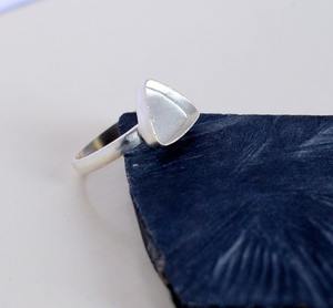 925 Silver Bezel Set <b>Ring</b> Collet, 3x3 To 30x30 MM Trillion Shape Gemstone Bezel Cup, <b>Blank</b> Silver Collet <b>Ring</b> DIY Jewelry - Product Image 1