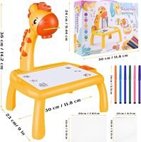 Chevalet de peinture éducatif EPT, jouet d'apprentissage, girafe, table d'écriture, tableau de dessin à projection pour enfants