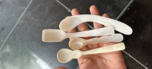 Cuchara de cuerno de búfalo y concha marina de la mejor calidad 100% para la mejor forma de mango de diseño para producto de gran oferta para regalo - Product Image 4