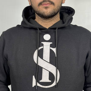 Sudadera con capucha de lana de talla estadounidense ajustada personalizada para hombre, sudadera básica sólida con estampado de pantalla forrado de manga raglán de algodón y poliéster - Product Image 4