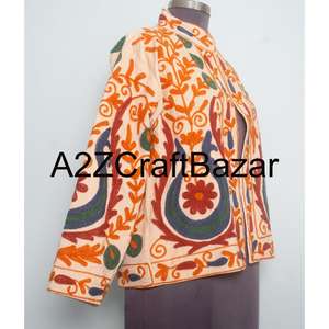 Veste Cotrise Ethnique Brodée en Gros pour Femme, Manteau Régulier d'Automne, Design Traditionnel Premium, Doublure en Coton Écologique - Product Image 4