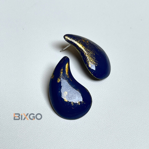 Pendientes Colgantes en Forma de Coma Negros Plateados Hechos a Mano en Vietnam, Vintage, para Bodas y Fiestas, Personalizados, al por Mayor, Regalo de Moda - Product Image 3