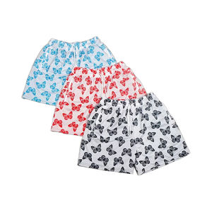 Dizzah Short en maille personnalisé grande taille pour hommes, entrejambe de 5 pouces, taille haute, imprimé sur toute la surface, motif uni double couche - Product Image 1