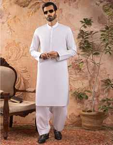 Traje Shalwar Kameez de Verano para Hombre, Diseño Más Reciente de 2026, Hecho en Fábrica, Informal, de Algodón, Mangas Largas, Estampado Sólido para Ocasiones Diarias - Product Image 2