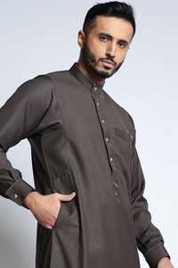 ชุดโธบผู้ชายขายดี เสื้อผ้ามุสลิมผู้ชาย โธบดูไบ แขนยาว ชุดอิสลามผู้ชาย ชุดโธบอาหรับ - Product Image 5