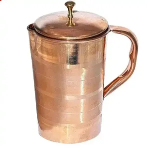 Vente en gros de pichet en cuivre martelé de luxe gobelets en acier inoxydable pour villas maisons restaurants affaires cadeaux santé parfaits - Product Image 5