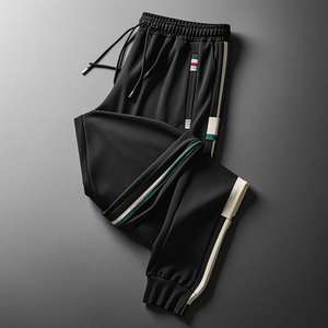 Pantalons pour hommes Bas de jogging Pantalon à taille élastique Poches latérales Pantalon de survêtement athlétique - Product Image 5