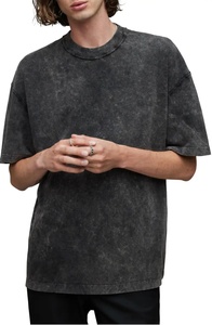 Camisetas Vintage para Hombre al por Mayor, con Logotipo Personalizado, Lavado Ácido, Bordado con Parches, Talla Grande, 100% Algodón Orgánico, Cuello Redondo, Manga Corta - Product Image 5