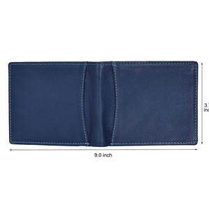 Carteras de piel auténtica de lujo para hombre, carteras de bolsillo largas con cierre abierto y logotipo personalizado de alta calidad al por mayor, precio bajo - Product Image 6