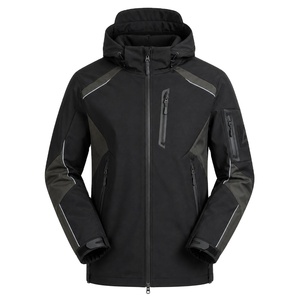 Chaqueta Softshell Impermeable y Transpirable con Capucha para Hombre HAPPY HORSE, con Logotipo Frontal, Estilo Casual para Exteriores - Product Image 1