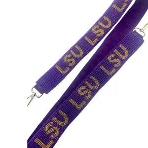 Purple and Gold Purse Strap Game Day