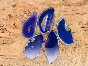 Precio al por mayor, tamaño personalizado, rebanada púrpura Natural, rebanada de piedra de ágata, rebanadas de posavasos de ágata para decoración del hogar - Product Image 4