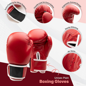 Guantes de boxeo MMA profesionales Logotipo personalizado Top Trendy Best-Quty Equipo de entrenamiento Adultos Nuevo Cuero Punzonado Ropa deportiva Gimnasios - Product Image 6