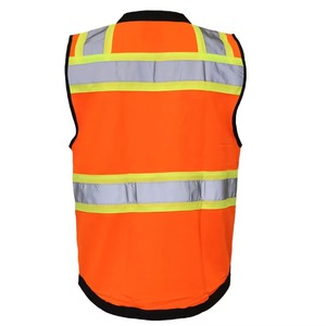 Chaleco de seguridad vial transpirable de alta visibilidad de calidad superior personalizado chaleco de seguridad de bolsillo reflectante lugar de trabajo chalecos de alta visibilidad para trabajadores - Product Image 2