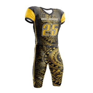 Camiseta de Fútbol Americano de Manga Corta con Estampado por Sublimación Personalizada, MOQ Bajo, Alta Calidad, 100% Poliéster - Product Image 1