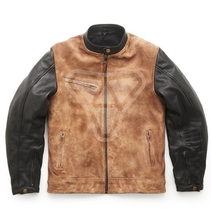 Veste de moto en cuir de haute qualité, protection optimale, professionnelle, pour homme, vêtements de moto, veste en cuir pour moto - Product Image 1