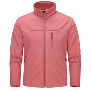 Veste Softshell Imperméable Légère de Sport de Fitness en Plein Air à Manches Longues avec Logo Personnalisé Vestes pour Hommes Couleur Rose - Product Image 1