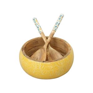 Bol en bois de service de restauration domestique bol de service de salade de fruits de style royal pour pâtes ou nouilles bol en bois de service - Product Image 6