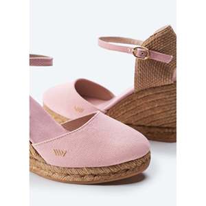 Satuna in edizione limitata espadrillas in tela con zeppa sandali eleganti in materiale di tela - Product Image 2