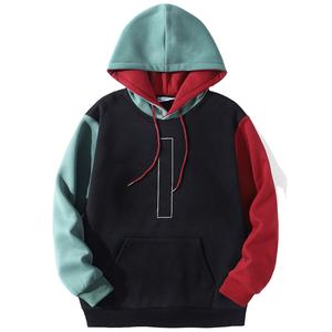 Sudadera con Capucha de Felpa para Hombre, Diseño de Alta Calidad, 100% Algodón, Bordada, Lisa, Teñida en Negro, Estilo Pullover para Invierno - Product Image 1