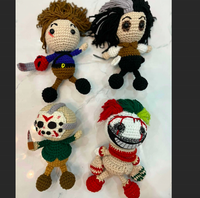 Mignon Halloween Crochet Amigurumi Poupées Porte-clés pour Cadeaux de Vacances
