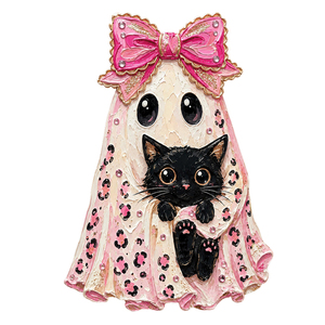 Transferencias Termoadhesivas de Plastisol con Estampado DTF de Fantasma Rosa para Concientización sobre el Cáncer de Mama, Venta Caliente, Entrega Rápida - Product Image 3