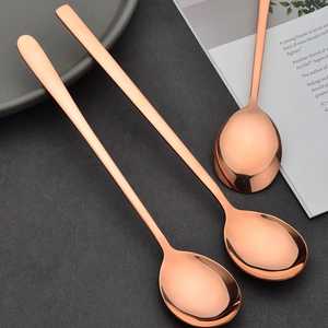 Herramienta de cocina asequible para hoteles, hogares y fiestas, cuchara de cobre pulido, cuchara duradera para sopas, ensaladas y servicio de curry - Product Image 4