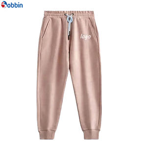 Pantalons de survêtement en molleton de coton de qualité supérieure, broderie pour femmes, pantalons de jogging unis, impression sur écran, pantalons de jogging vierges pour hommes - Product Image 2