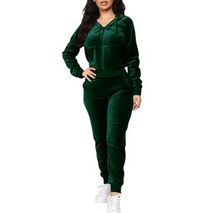 Costume de course d'hiver en velours pour femmes Nouveau design Jogger deux pièces à fermeture éclair complète avec cordons de serrage Maternité et écologique 2026 - Product Image 5