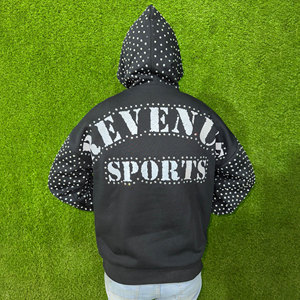 เสื้อฮู้ดสวมหัวแบบแฟชั่นใหม่ของผู้ชายเสื้อขนแกะแบบสวมหัวเสื้อ100% ผ้าฝ้ายฤดูหนาวออกแบบโลโก้ได้ตามต้องการแขนยาว - Product Image 2