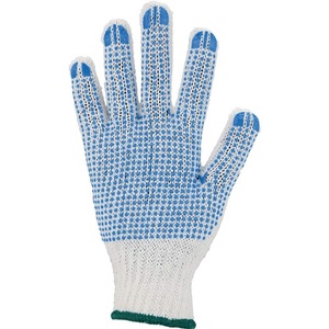 Safety <b>Gloves</b> EN 388 Category II Size 9/10 White/Blue Pack of 12 - Product Image 3