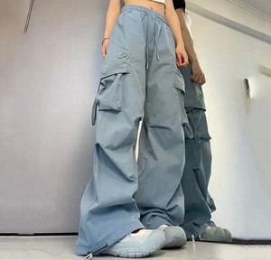 Casual Stylish Multi-Pockets Woman Trousers Custom Design Oversized Cargo Pants Women 100% Cotton Lightweight Cargo Jogger - Product Image 5
