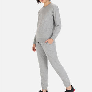 Haute qualité tenue décontracté femmes survêtement surdimensionné respirant XS-XL-6XL soie polaire avec col rond à capuche décoration longs hauts - Product Image 5