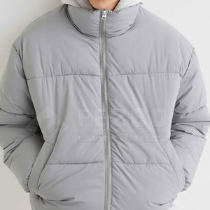 Veste d'hiver matelassée de haute qualité pour hommes, design à bulles chaud et élégant avec col montant, nouvel équipement de plein air à la mode - Product Image 2