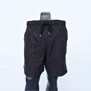 Nouveau design de vêtements pour hommes Shorts d'été pour hommes en coton noir Oem personnalisé style rue principale en vente directe d'usine Short pour hommes - Product Image 3