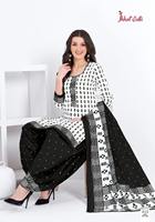 Costume Patiyala en coton élégant avec tissu respirant pour un confort tout au long de l'année, robes indiennes pour femmes