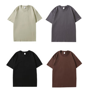 Camisetas personalizadas de alta calidad para hombre, de cuello redondo, con logo impreso personalizado, 100% algodón. - Product Image 5