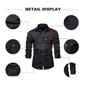 Camisas de Mezclilla para Hombre Hechas con el Mejor Material, Camisas de Mezclilla para Hombre de Tela Suave, Camisas de Mezclilla para Hombre para Adultos - Product Image 3