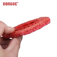 Disque de polissage abrasif en sisal rouge personnalisé professionnel OEM pour l'acier inoxydable avec finition haute brillance 100x16mm