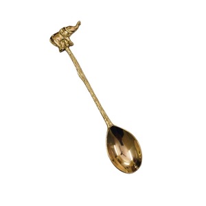 Ensemble de table à manger Royal Design, ensemble de couverts longs et nervurés en laiton pour dessert, avec poignée et cuillère faits à la main - Product Image 5